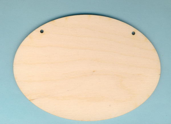 elh8514 Holz-Deko Schild oval 10x14cm