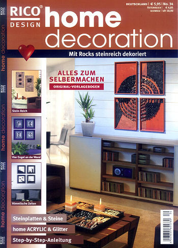 232340000 Buch Home Decoration Mit Rocks steinreich dekoriert
