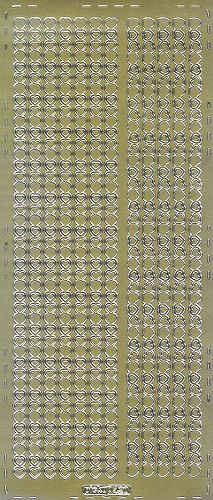 pu420g Sticker Herzborte 2 gold