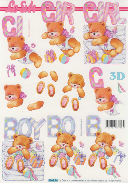 4169.24 3D Motivbogen Girl and Boy