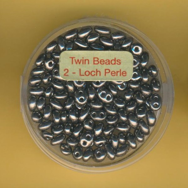 967105864 Glasperlen Twin Beads 2,5x5mm oxyd 6g