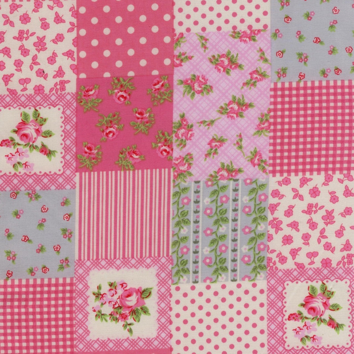 Tischband Patchwork rose