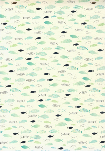 4772698 Fotokarton A4 Fische grün silber