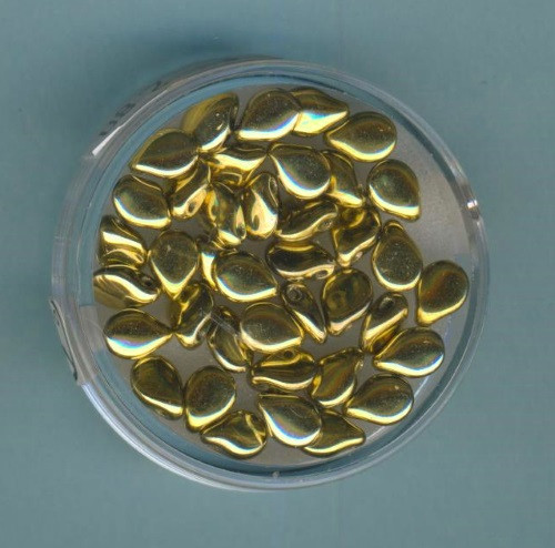 576707934 Pip Beads 5x7mm gold