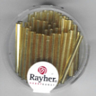 1404706 Glasstifte Silbereinzug gold 25mm 11g