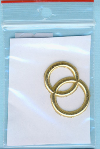 70362493 Wachsdekor Eheringe 32x22mm gold 1 Stück