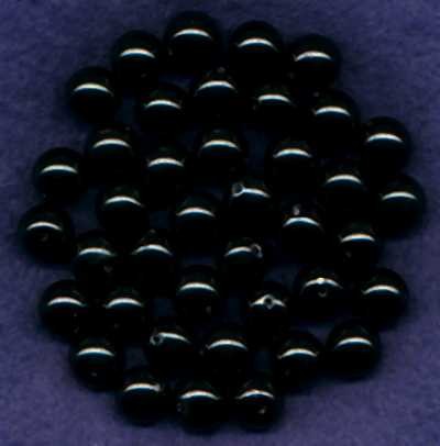 14403576 Glaswachsperlen 10mm schwarz 35 Stück