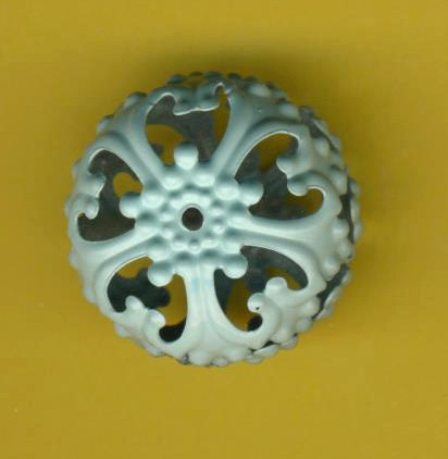 3451347 Ornamentperle 23x13mm pastellblau