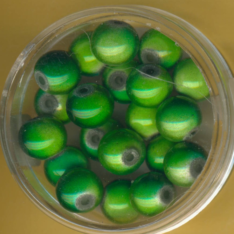 0733-08194 Miracle-Beads 8mm grün 20 Stück