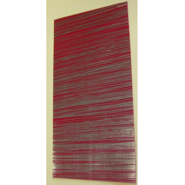 7009041 Kerzen Wachsplatte gestreift gold rot 200x100mm