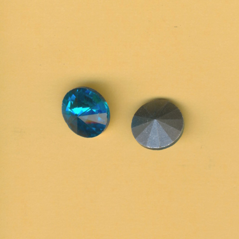 t0861412 Simili Rivoli Glasstein 14mm aqua