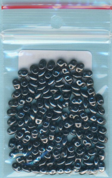 16240w Super Duo Beads 2,5x5mm hematite 10g