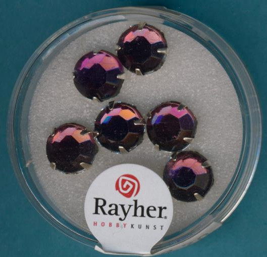 14177820 Strasssteine 8mm amethyst 6 Stück
