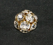 112910931 Strasskugel 10mm gold-kristall