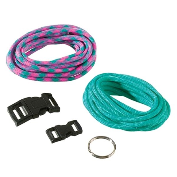 Paracord Starterset türkis / rosa-türkis