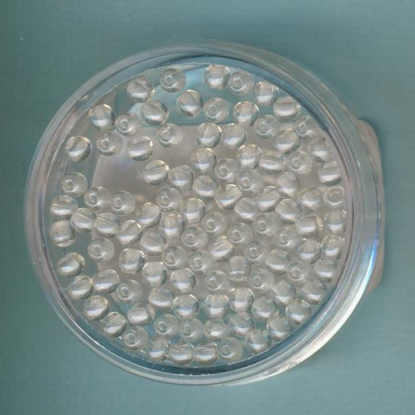 2014400 Glasperlen 3mm kristall Shimmer 100 Stück
