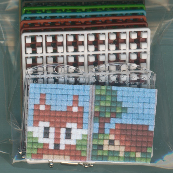 77730 Pixelhobby Medaillon Set Fuchs und Igel