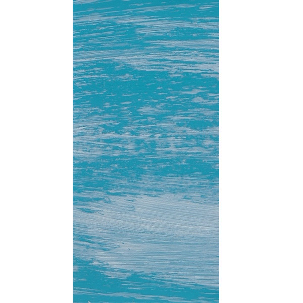 7007441 Kerzen Wachsplatte gestreift türkis-weiß 200x100mm