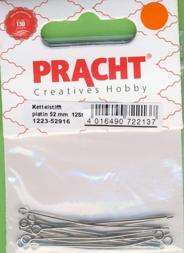 1223-52916 Kettelstifte 52mm platin 12 Stück