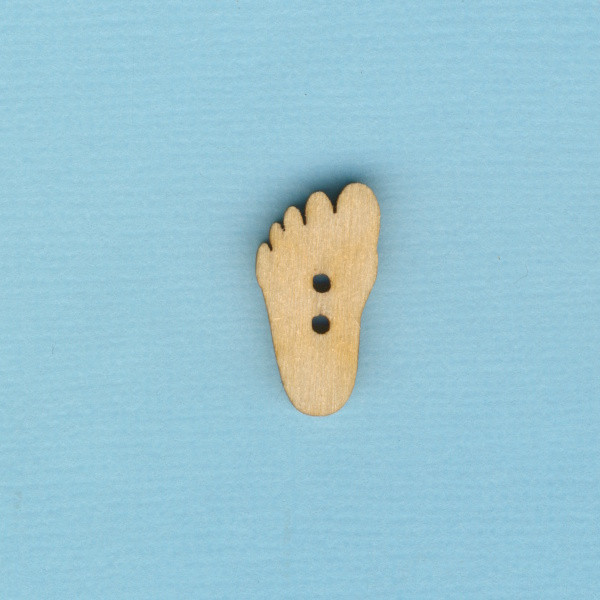buh4402 Holzknopf Fuß 2cm lang