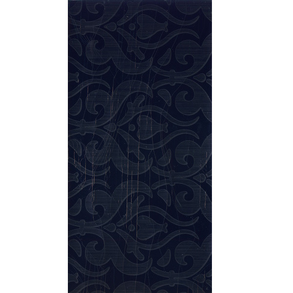 7002161 Kerzen Wachsplatte Lilienmuster schwarz metallic 200x100mm