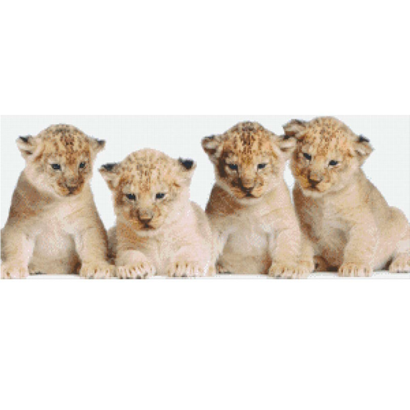 818001 Pixelhobby Klassik Set Vier Welpen