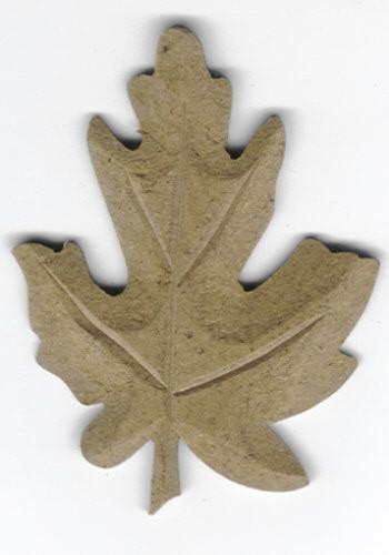 077820011 Holz Dekor Eichenblatt 7x9,5cm