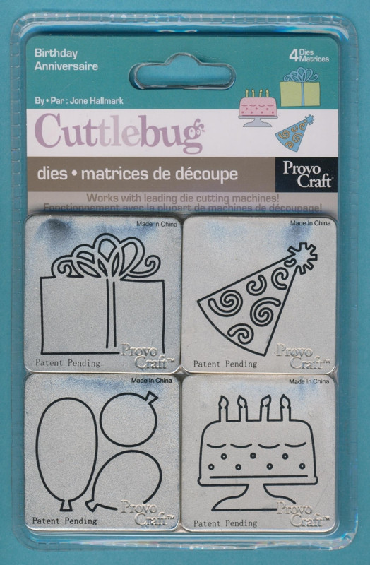 Cuttlebug Stanzer Birthday Set mit 4 Stück