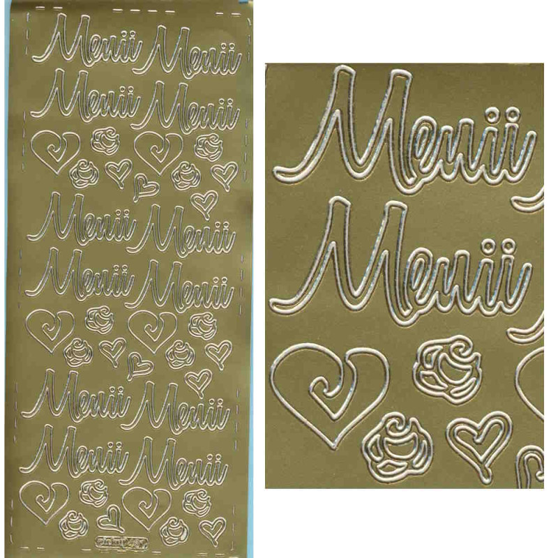 pu461g Sticker Menü 3 gold