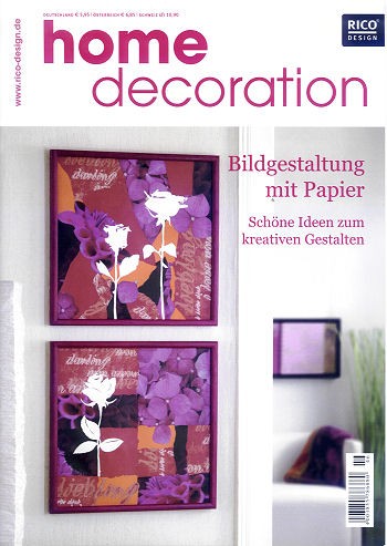 Buch home decoration - Bildgestaltung mit Papier