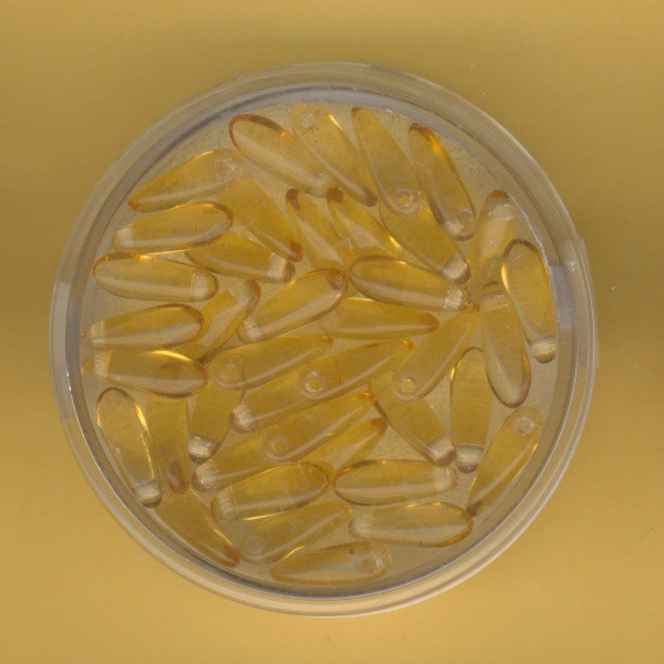 4834-11014 Glasperlen Tropfen 11mm topas 50 Stück