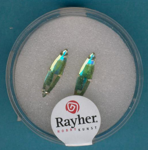 14179835 Strasssteine spitzoval 16x4mm jaspis 2 Stück