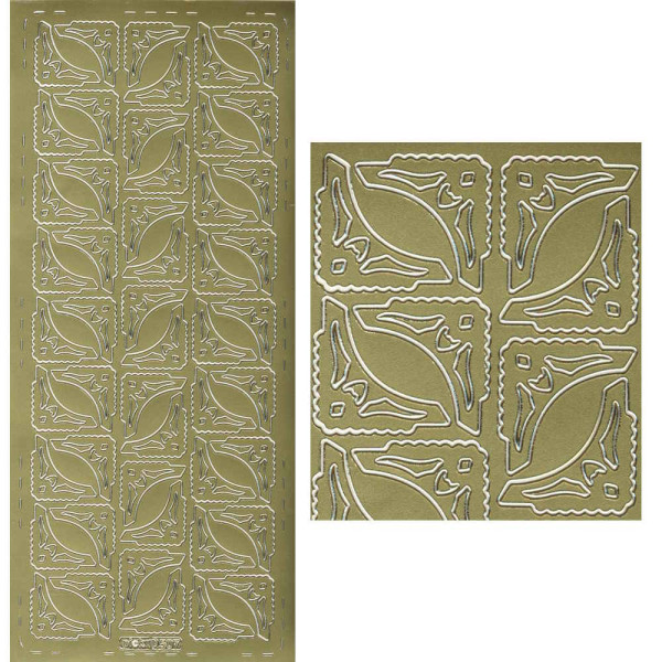 pu507g Sticker Ecken 19 gold