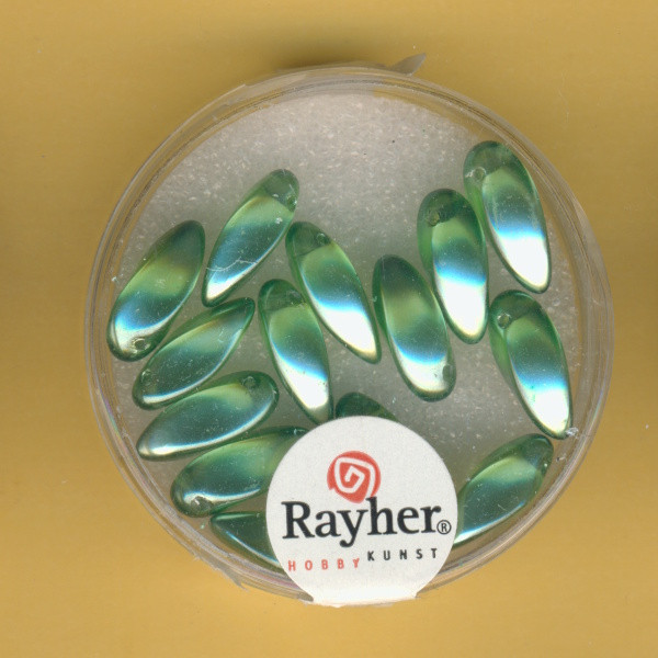 14462412 Crystal Renaissance Perlen Tropfen 6x12mm maigrün
