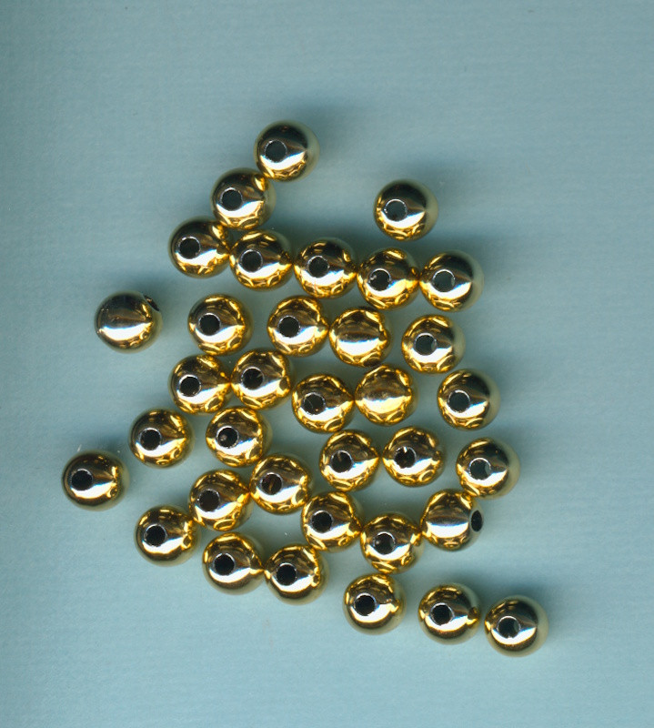 s1622995 Wachsperlen 6mm gold metallic 35 Stück in Packung