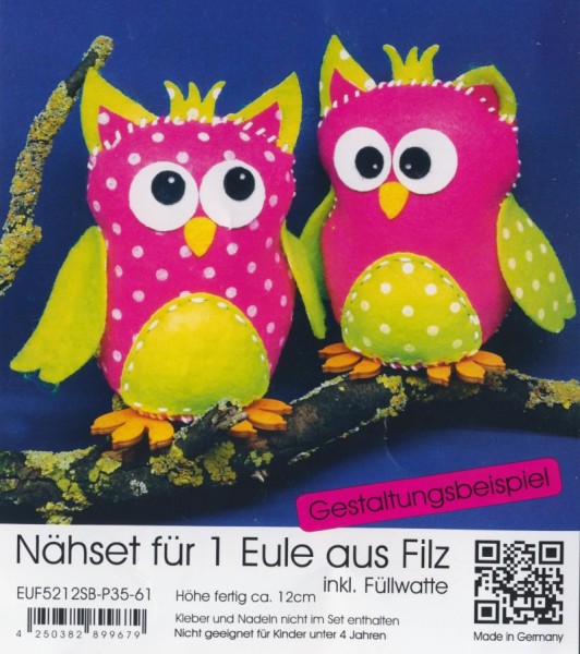 euf5212sbp3561_Filz-Nähset-Eule-mittel-pink-apfelgrün