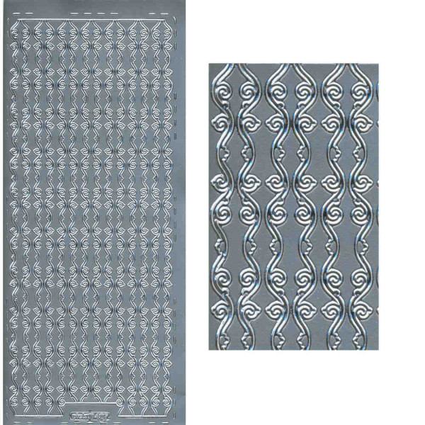 pu407s Sticker Linien 3 silber