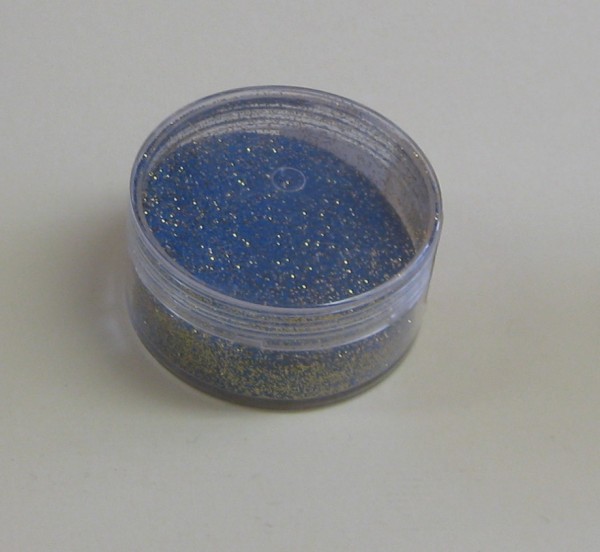 1819650 Embossing Puder glitter gold blau 10g