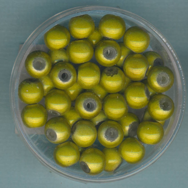 0733-06104 Miracle Beads 6mm limette 40 Stück