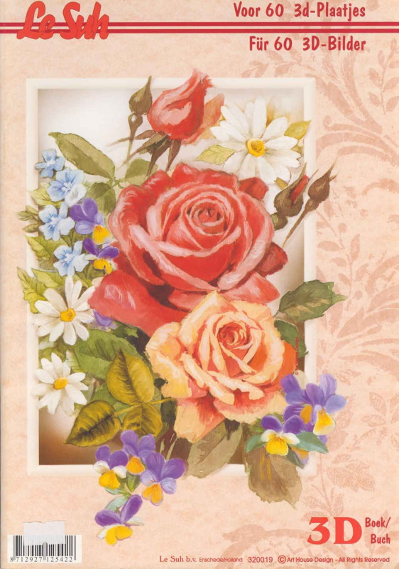 320019 3D Motivbuch A4 Blumen