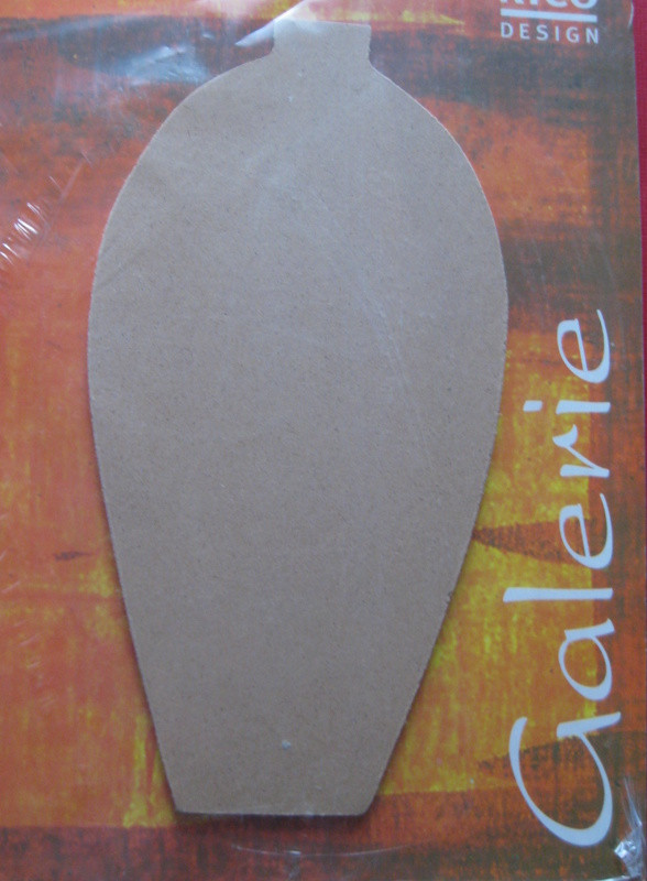 067740000 Holz Dekor Vase 23,7x12,4cm