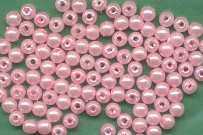 1031032 Wachsperlen 4mm rosa 100 Stück