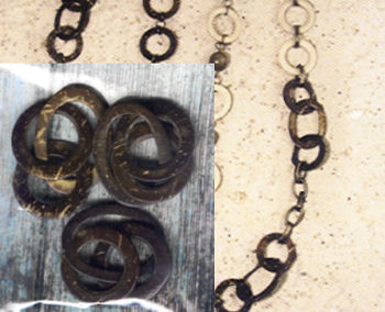 1201405 Holzschmuck Koko Kettenglied 3-teilig 3 Stück