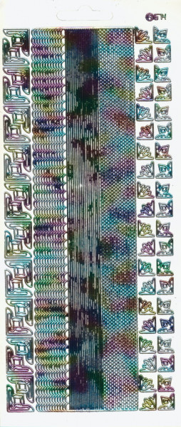 cl674m Sticker Ecken und Linien 4 multicolor