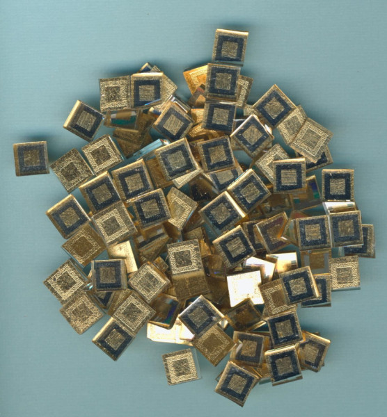 6247004 Matrix Mosaic Quadrat 10x10mm gold 60g