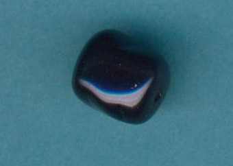 Glas-Wachsperle Barock 11x12mm nachtblau