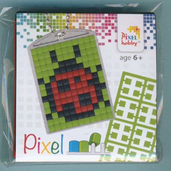 23015 Pixelhobby Medaillon Set Marienkäfer