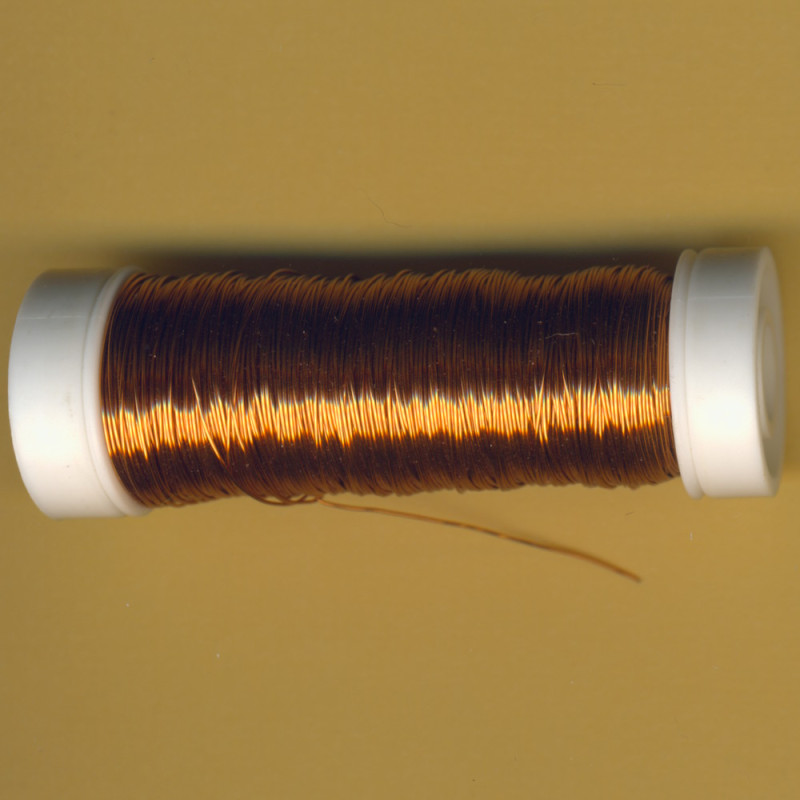 1225-30151 Schmuck Häkeldraht 0,3mm kupfer metallic 50m