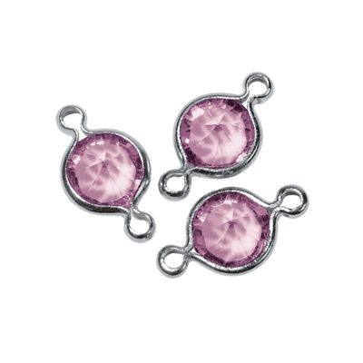 14295261 Swarovski Accessoires rund 11mm rosa chiffon 9 Stück