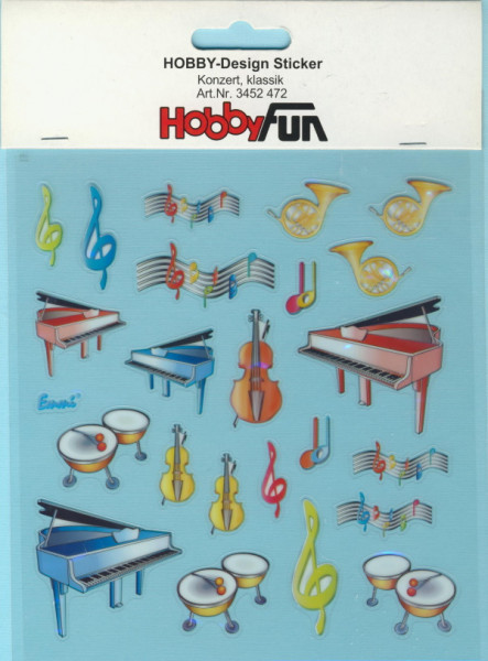 3452472 Hobby Design Sticker Konzert klassik